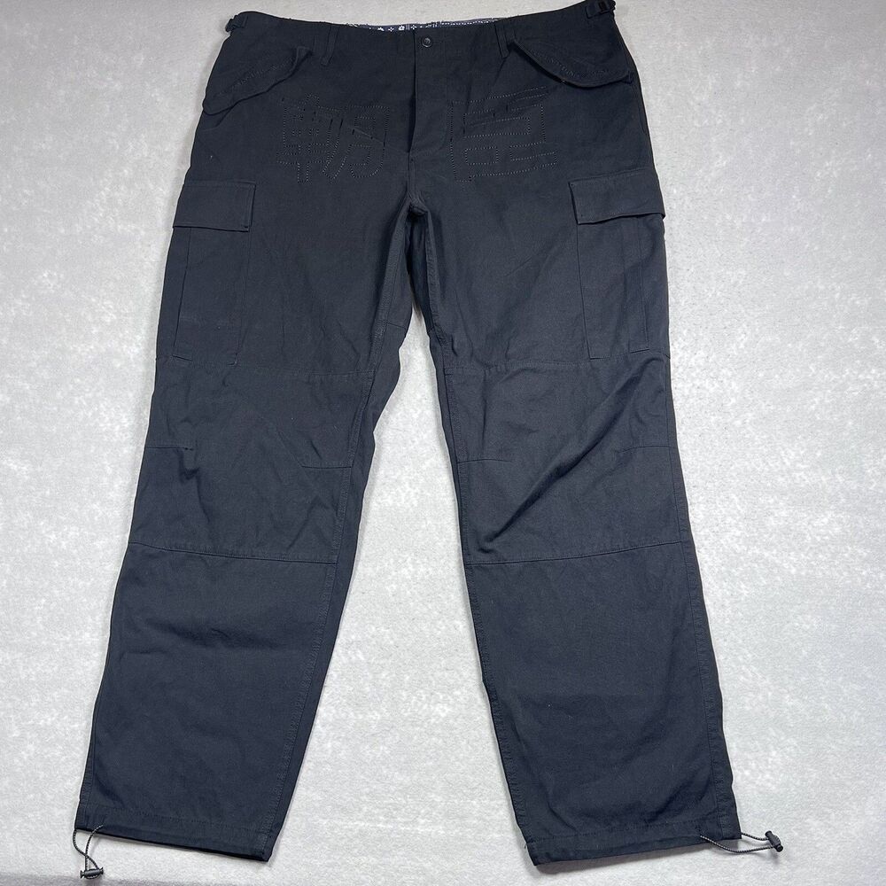 DOPE Cargo Pants Utility Men’s Size XXL 100% Cotton Black Outdoor 2XL 44x31